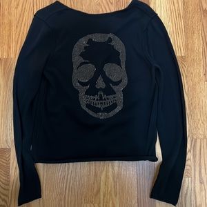 NWOT!! Zadig&Voltaire skull black sweater